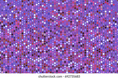 Light Blue, Red vector illustration which consist of circles. Dotted gradient design for your business. Creative geometric background in halftone style with colored spots.