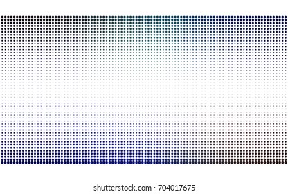 Light Blue, Red vector illustration which consist of circles. Dotted gradient design for your business. Creative geometric background in halftone style with colored spots.