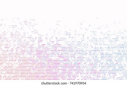 Light Blue, Red vector illustration which consist of circles. Dotted gradient design for your business. Creative geometric background in halftone style with colored spots.