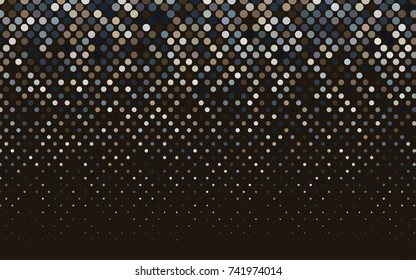 Light Blue, Red vector illustration which consist of circles. Dotted gradient design for your business. Creative geometric background in halftone style with colored spots.