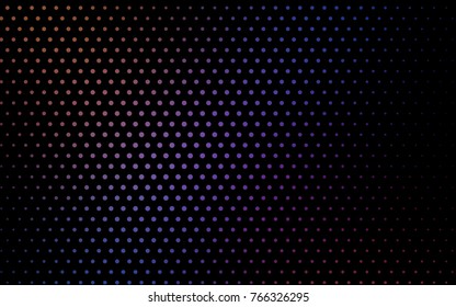 Light Blue, Red vector illustration which consist of circles. Dotted gradient design for your business. Creative geometric background in halftone style with colored spots.