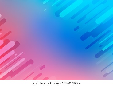 Light Blue, Red vector indian curved pattern. Glitter abstract illustration with doodles and Zen tangles. Brand-new design for your business.