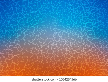 Light Blue, Red vector indian curved template. Ethnic elegant natural pattern with gradient. The pattern can be used for wallpapers and coloring books.