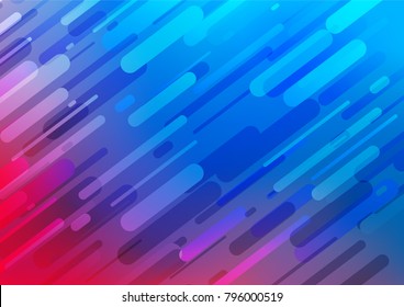Light Blue, Red vector indian curved template. Shining colored illustration with doodles in Zen tangle style. A new texture for your design.
