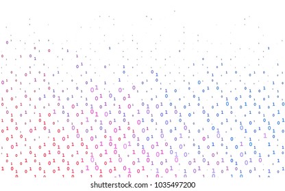 Light Blue, Red vector layout with algebra elements. Illustration with Numeral symbols on abstract template. The pattern can be used for school, grammar websites.