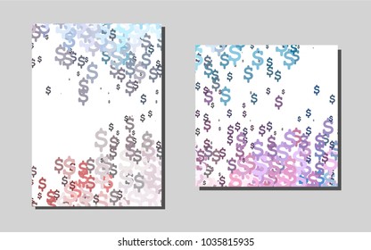 Light Blue, Red vector layout for Leaflets. Modern abstract design concept with colorful gradient. Pattern can be used as a template for calendars.