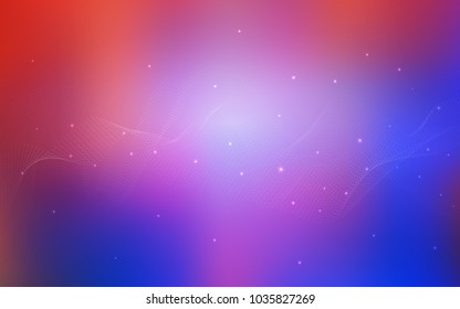 Light Blue, Red vector layout with circle shapes. Modern abstract illustration with colorful water drops. The pattern can be used for aqua ad, booklets.