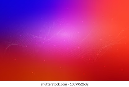 Light Blue, Red vector layout with circle shapes. Illustration with set of shining colorful abstract circles. New design for ad, poster, banner of your website.