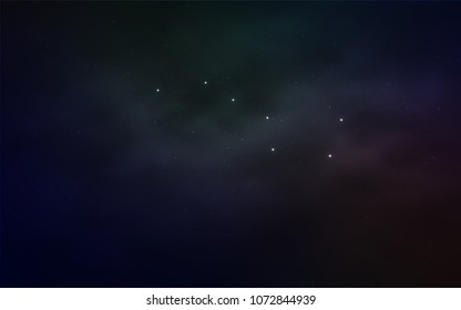 Light Blue, Red vector layout with cosmic stars. Space stars on blurred abstract background with gradient. Pattern for astrology websites.