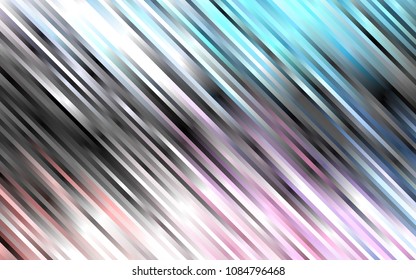 Light Blue, Red vector layout with flat lines. Modern geometrical abstract illustration with staves. The pattern can be used as ads, poster, banner for commercial.