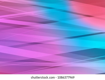 Light Blue, Red vector layout with flat lines. Decorative shining illustration with lines on abstract template. Best design for your ad, poster, banner.