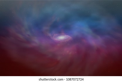 Light Blue, Red vector layout with cosmic stars. Shining illustration with sky stars on abstract template. Template for cosmic backgrounds.