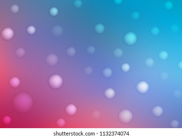 Light Blue, Red vector layout with circle shapes. Blurred decorative design in abstract style with bubbles. Beautiful design for your business natural advert.