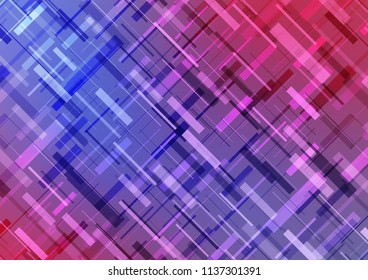 Light Blue, Red vector layout with flat lines. Decorative shining illustration with lines on abstract template. Smart design for your business advert.