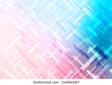 Light Blue, Red vector layout with flat lines. Shining colored illustration with narrow lines. The pattern can be used as ads, poster, banner for commercial.
