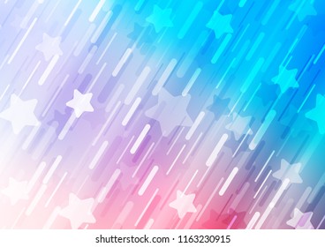 Light Blue, Red vector layout with flat lines. Shining colored illustration with narrow lines. Smart design for your business advert.