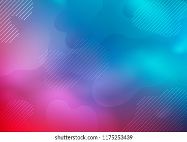 Light Blue, Red vector layout with flat lines. Blurred decorative design in simple style with lines. The template can be used as a background.