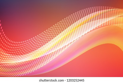 Light Blue, Red vector layout with circles, lines. Colorful illustration with circles and lines in futuristic style. Pattern for textures of wallpapers.