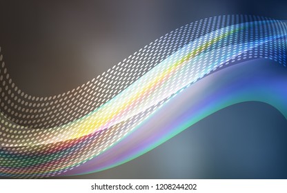 Light Blue, Red vector layout with circles, lines. Decorative design in abstract style with triangle structure. Design for your business advert.