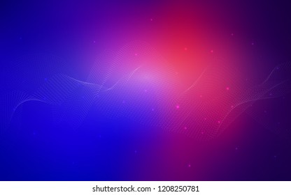Light Blue, Red vector layout with circle shapes. Blurred decorative design in abstract style with bubbles. The pattern can be used for ads, leaflets of liquid.