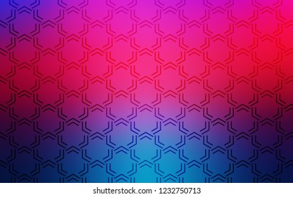 Light Blue, Red vector layout with flat lines. Lines on blurred abstract background with gradient. Best design for your ad, poster, banner.