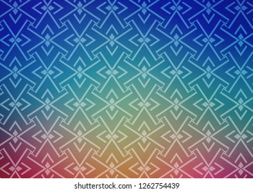 Light Blue, Red vector layout with flat lines. Glitter abstract illustration with colored sticks. Pattern for websites, landing pages.