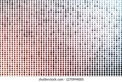 Light Blue, Red vector layout with circle shapes. Glitter abstract illustration with blurred drops of rain. Pattern for beautiful websites.