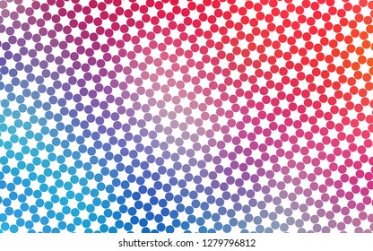 Light Blue, Red vector layout with circle shapes. Glitter abstract illustration with blurred drops of rain. Template for your brand book.