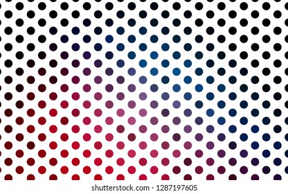 Light Blue, Red vector layout with circle shapes. Beautiful colored illustration with blurred circles in nature style. Pattern for ads, booklets.