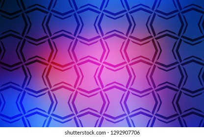 Light Blue, Red vector layout with flat lines. Modern geometrical abstract illustration with Lines. The pattern for ad, booklets, leaflets.