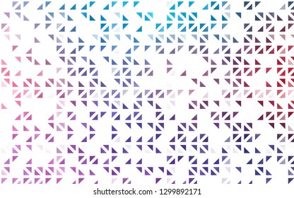 Light Blue, Red vector layout with lines, triangles. Beautiful illustration with triangles in nature style. Pattern for commercials.