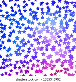 Light Blue, Red vector layout with bright stars. Blur decorative design in simple style with stars. Theme for cell phones.
