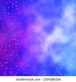 Light Blue, Red vector layout with bright stars. Blur decorative design in simple style with stars. Pattern for websites, landing pages.