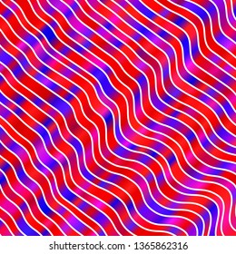 Light Blue, Red vector layout with curves. Abstract gradient illustration with wry lines. Pattern for ads, commercials.