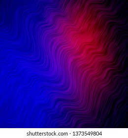 Light Blue, Red vector layout with wry lines. Abstract gradient illustration with wry lines. Pattern for websites, landing pages.