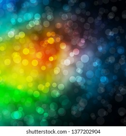 Light Blue, Red vector layout with circles. Illustration with set of shining colorful abstract spheres. Pattern for business ads.