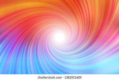 Light Blue, Red vector layout with cosmic stars. Modern abstract illustration with Big Dipper stars. Pattern for astronomy websites.