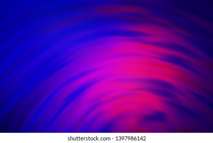 Light Blue, Red vector layout with curved lines. Shining colorful illustration in simple style. Template for cell phone screens.
