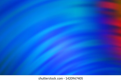 Light Blue, Red vector layout with wry lines. Shining colorful illustration in simple style. Brand new design for your ads, poster, banner.