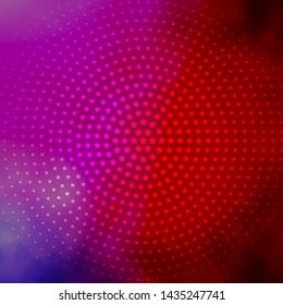 Light Blue, Red vector layout with bright stars. Blur decorative design in simple style with stars. Pattern for new year ad, booklets.