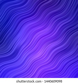 Light Blue, Red vector layout with curves. Abstract illustration with bandy gradient lines. Pattern for ads, commercials.