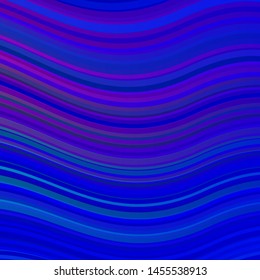 Light Blue, Red vector layout with wry lines. Abstract illustration with gradient bows. Pattern for websites, landing pages.