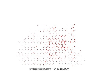 Light Blue, Red vector layout with latin alphabet. Colored alphabet signs with gradient on white background. The pattern can be used for school, grammar websites.