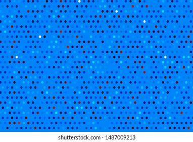 Light Blue, Red vector layout with circle shapes. Illustration with set of shining colorful abstract circles. New template for your brand book.