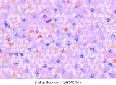 Light Blue, Red vector layout with bent lines. Creative illustration in halftone style with gradient. Abstract design for your web site.