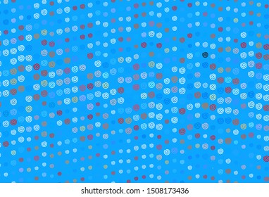 Light Blue, Red vector layout with wry lines. Glitter abstract illustration with wry lines. A new texture for your  ad, booklets, leaflets.