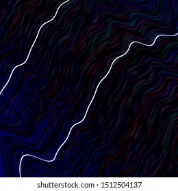 Light Blue, Red vector layout with circular arc. Abstract gradient illustration with wry lines. Pattern for ads, commercials.