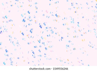 Light Blue, Red vector layout with discount of 30, 50, 90%. Colorful set of  percentage signs in simple style. Backdrop for super sales on Black Friday.