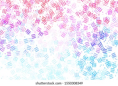 Light Blue, Red vector layout with flat lines, dots. Modern geometrical abstract illustration with Lines. Smart design for your business advert.