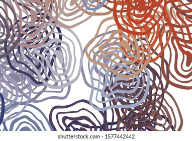 Light Blue, Red vector layout with curved lines. Creative illustration in halftone style with gradient. The best colorful design for your business.